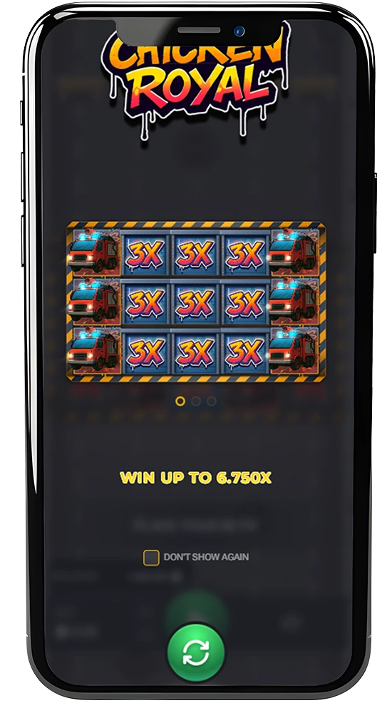 chicken royal mobile design